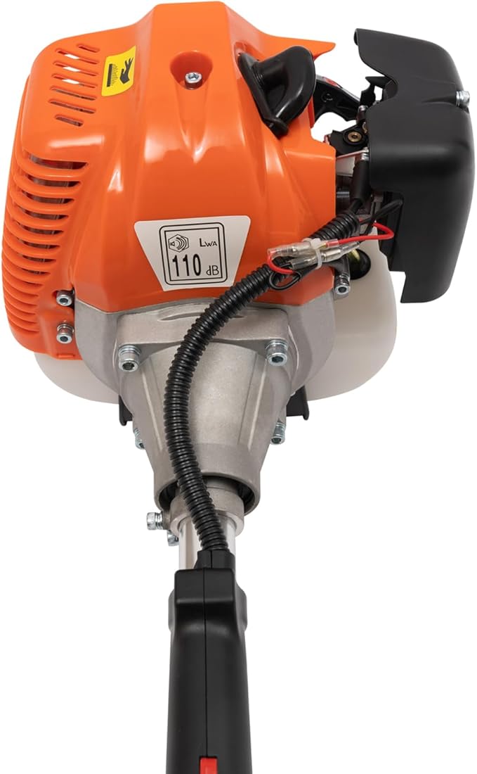 Weed Eater Gas Powered Weed Edger, 33CC 2 Blade Heads, Air-Cooled 2 Stroke Cordless Lawn Edgers Gas Powered Weed Trimmer with Handle & Shoulder Strap for Garden Lawn Grass Trimmer
