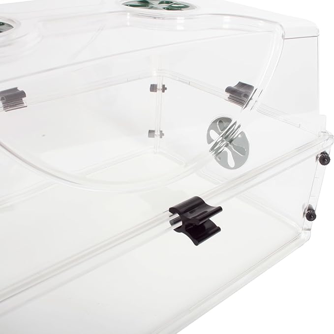 EarlyGrow Medium Seed and Herb Domed Propagator with Vented Side Height Extension and Security Clip Set,Green