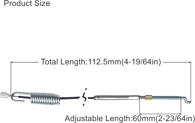 946-0898 Snow Blower Drive Clutch Cable Fit for MTD Cub Cadet Troy Bilt Snowblower Replacement Parts 746-0898