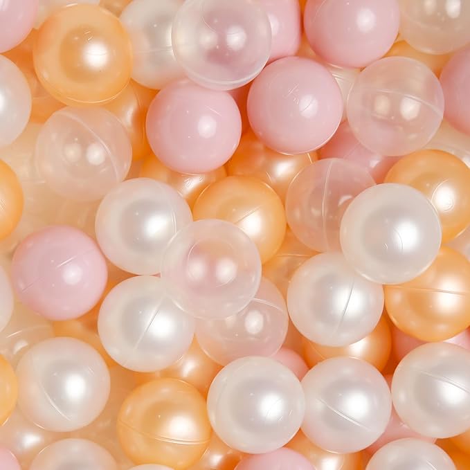 TRENDPLAY Plastic Balls for Ball Pits 2.2 Inch, Pack of 50 100 200 500 Hollow Balls, Perfect for Toddler Baby Pools,Party,Festival Decoration