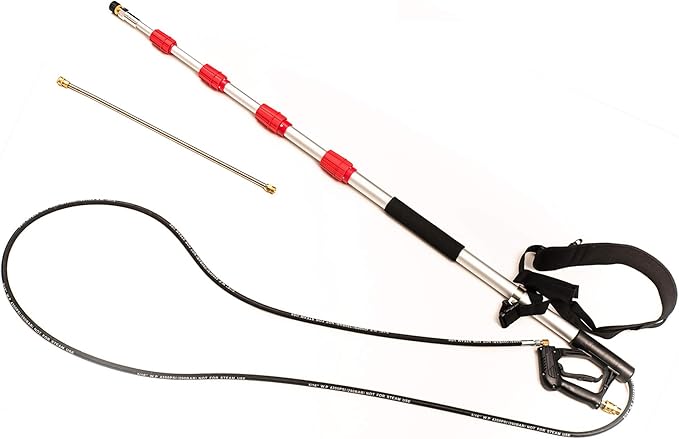 Thunder Hardware 4000 psi Commercial Grade Telescoping Spray Wand for Pressure Washers with Stong Sling Strap Belt