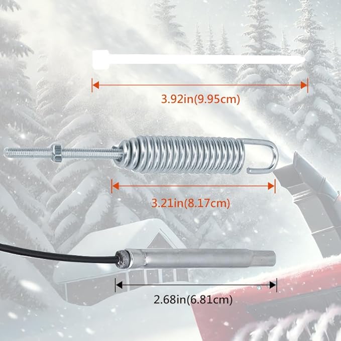 115-5680 Auger Cable Replacement for Toro 106-4599 1155680 Snowblower/Snow Thrower 38595 38611 38620 38630 38640, Snow Thrower Replacement Parts, with 2 Zip-Ties