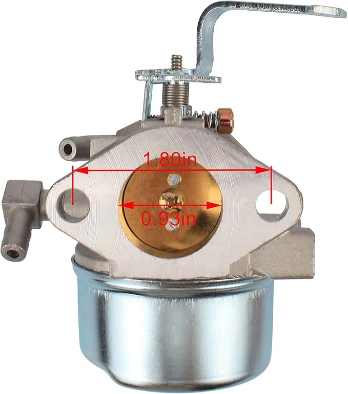 Carbhub 640152 640140 Carburetor with 07-404 Oil Circuit Switch for Tecumseh 640152A 640023 640051 640140 640152 HM80 HM90 HM100 8-10 HP Engine Snow Blower Mower 5000w Generator