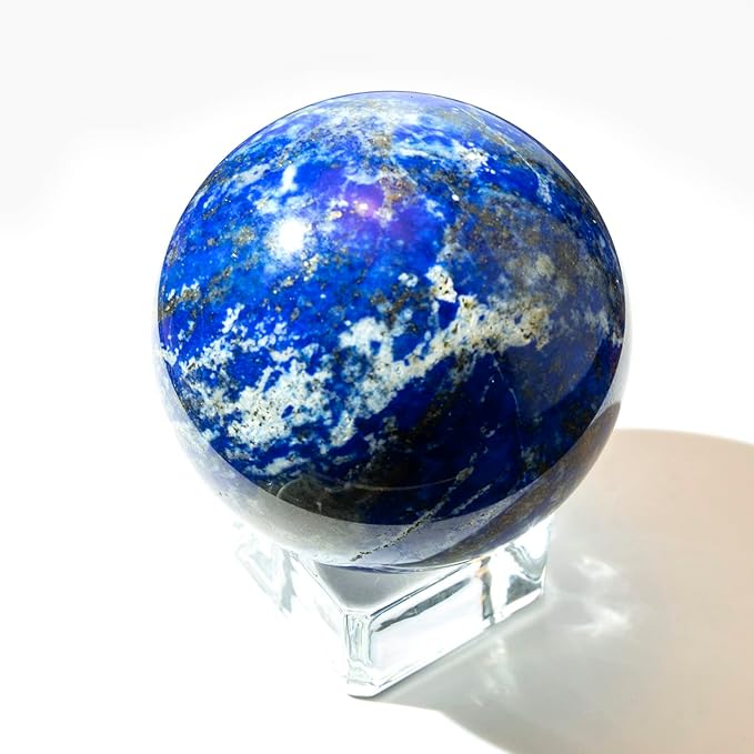4-5cm/1.57-1.96inch Natural Crystal Ball Lapis Lazuli Polished Divination Ball Decorative Sphere Reiki Healing Crystals Ball Healing Stone Crafts (40-50mm, Lapis Lazuli)