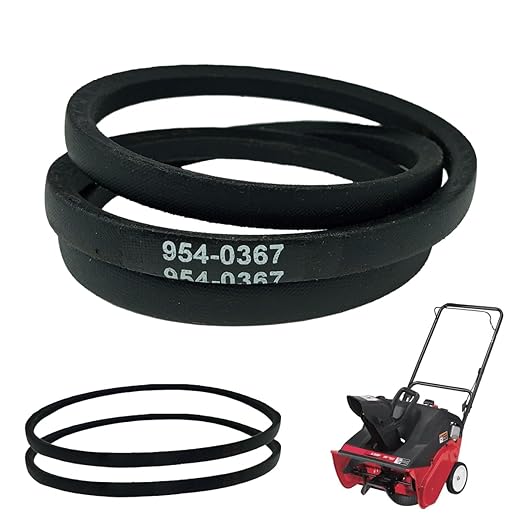 754-0367 954-0367 Drive Belt 3/8 x 34 inch v Belt Replacement MTD Snow Thrower 21130SE 826 926E Oregon 75-091 Stens 265-013,75-157,265-256, 13288, 230-3256, B17540367(2 Pack)