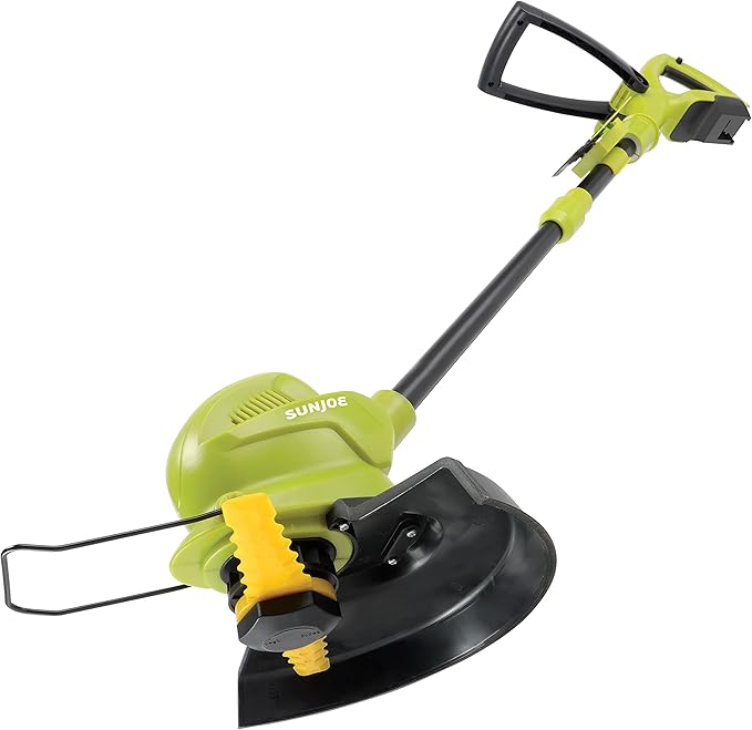 Sun Joe 24V-SB10-CT 24-Volt IONMAX Cordless SharperBlade Stringless Lawn Trimmer, 10-Inch, Tool Only
