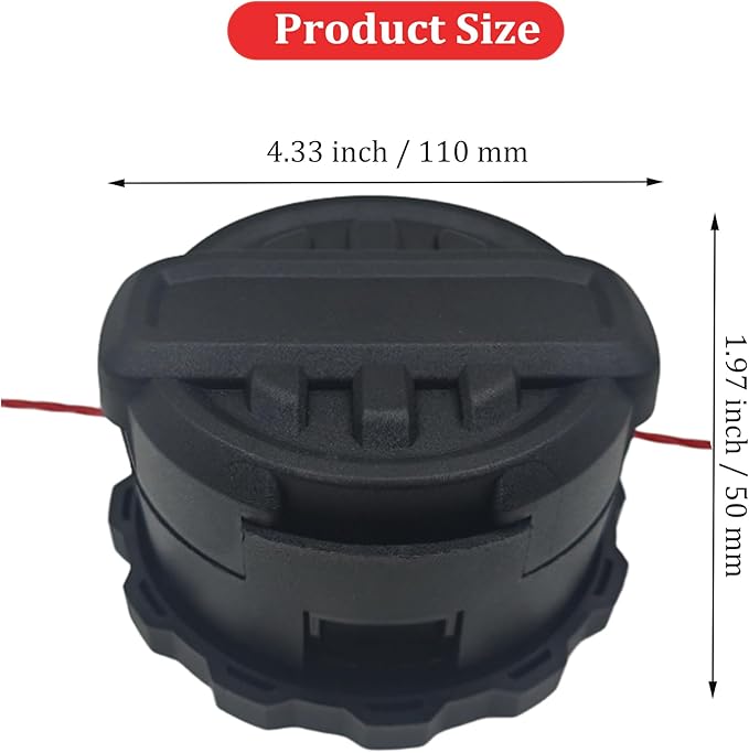 DWO1DT995 Replacement Trimmer Head for Dewalt DCST922P1 DCST922B DCST972X1 Cordless Weed Wacker String Trimmer,Weed Eater Parts with Pre-Wound Line 0.080" 20ft