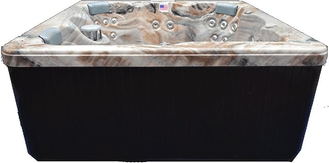 5-person Hot Tub 51-jet Spa with Ozone System - 80"x80"x34"