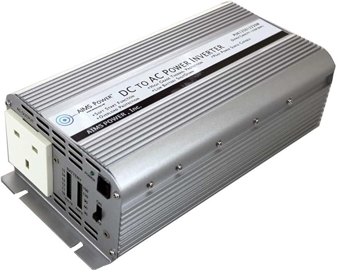 AIMS Power Modified Sine 1250 Watt European 12 VDC to 230 VAC 50Hz