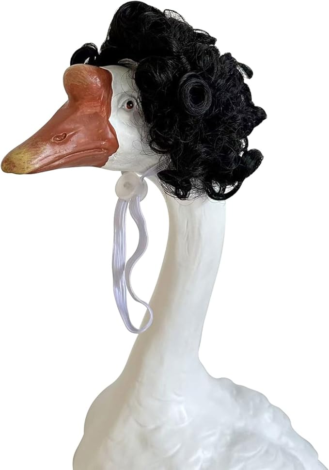 Porch Goose Wigs, Porch Goose Outfits Lawn Goose Statue Accessories for Outdoor Garden Patio Yard Goosey Decor （Style 12）