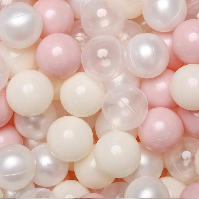 TRENDPLAY Plastic Balls for Ball Pits 2.2 Inch, Pack of 50 100 200 500 Hollow Balls, Perfect for Toddler Baby Pools,Party,Festival Decoration