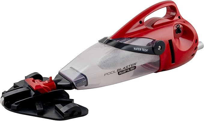 POOL BLASTER Pulse XL 350 Cordless Pool Vacuum, up to 60 Min Runtime, XL Capacity, for Above Ground & Inground Pool, Automatic On/Off Water Sensor, Premium Swimming Pool Cleaner, Handheld Rechargeable