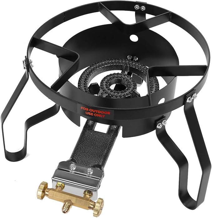 Barton 3PCS 52 Quart High-Pressure Turkey Deep Fryer Propane Burner All Purpose 80,000 BTU Boiler Roaster Seafood Crawfish Pot Boiling Cajun Gas Stove