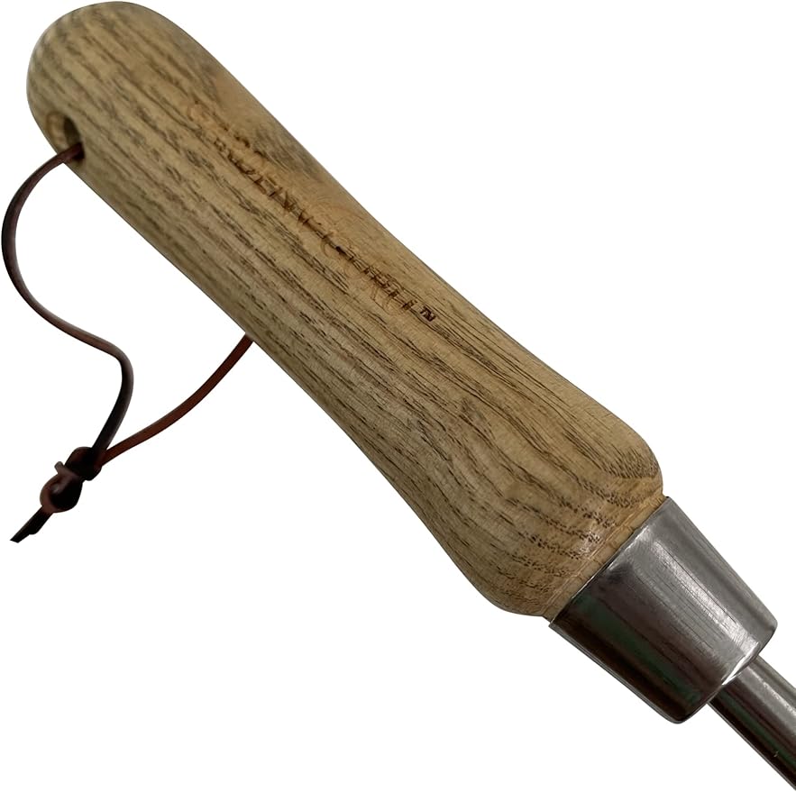 Garden Guru Eco Dandelion Weeder Tool w/Ergonomic Wood Handle - 100% Recycled Stainless Steel - Rust Resistant - FSC Certified Wood - Weed Puller for Planting Weeding Flower & Vegetable Care, 4 Pack