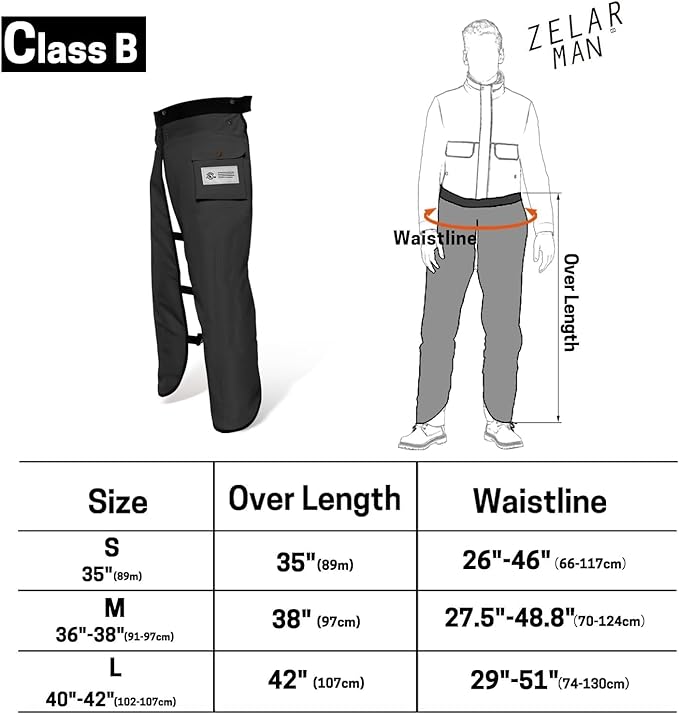 Chainsaw Chaps Apron Wrap 8-layer for Men/Women Loggers Forest Workers Protective Chain Saw Pants Adjustable