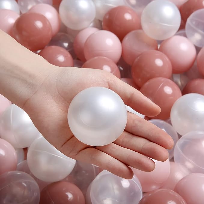 TRENDPLAY Plastic Balls for Ball Pits 2.2 Inch, Pack of 50 100 200 500 Hollow Balls, Perfect for Toddler Baby Pools,Party,Festival Decoration
