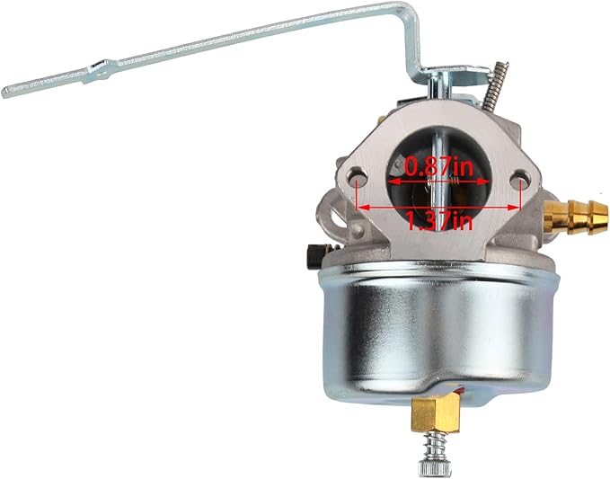 Carbhub Carburetor Snowblower Replaces Tecumseh 632615 632208 632589 H30 H35 Engines with Spark Plug Screw Clamps Switch