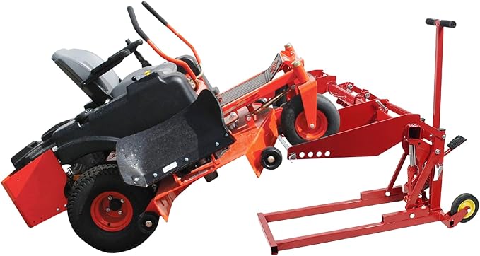 550 Lbs Lawn Mower Lift | Riding Lawn Mower Lift Jack for Lawn Tractors, Zero Turn Mowers, and All Riding Mowers