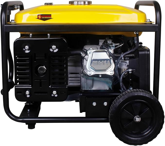 Aceup Energy 4350 Watt Generator, Gas Powered Portable Generator with Wheel Kit & Oil for Home Use, EPA & CARB Compliant