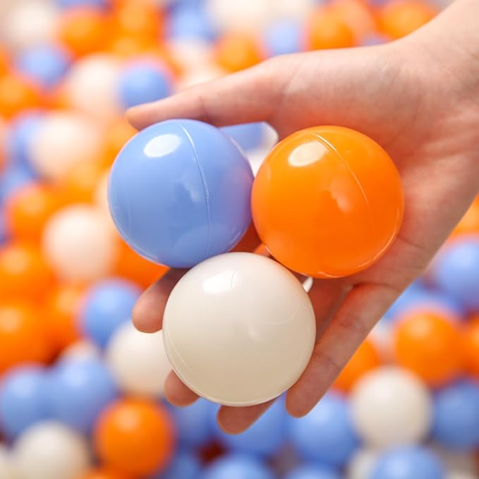 TRENDPLAY Plastic Balls for Ball Pits - Hollow Balls- Safe and Exciting Playtime - Perfect for Baby Pools, Birthday Party Decoration