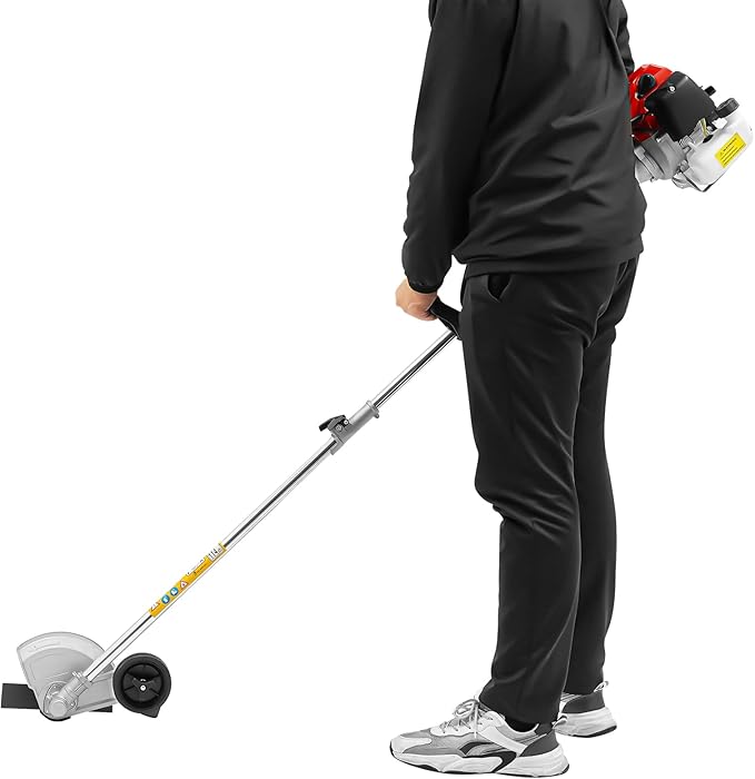 Weed Wacker Gas Powered, 43cc 2-Stroke Cordless Grass String Trimmer Lawn Edger, Weed Eater Brush Cutter with Shoulder Strap, Grass Trimmer Tools for Garden and Yard