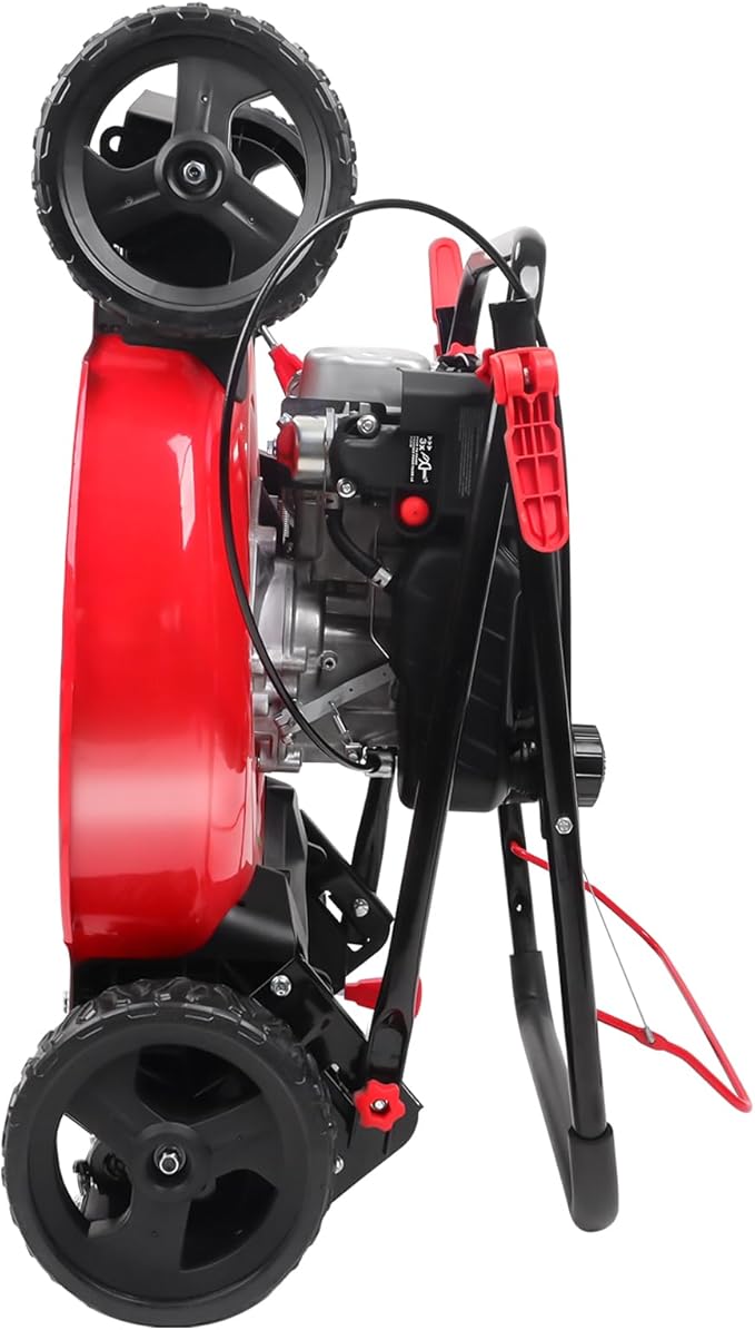 PowerSmart 21-Inch Gas Push Lawn Mower with 144cc 4-Cycle OHV Engine, 2-in-1 with Mulch and Side-Discharge, 6-Position Adjustable Cutting Height (DV8621C)