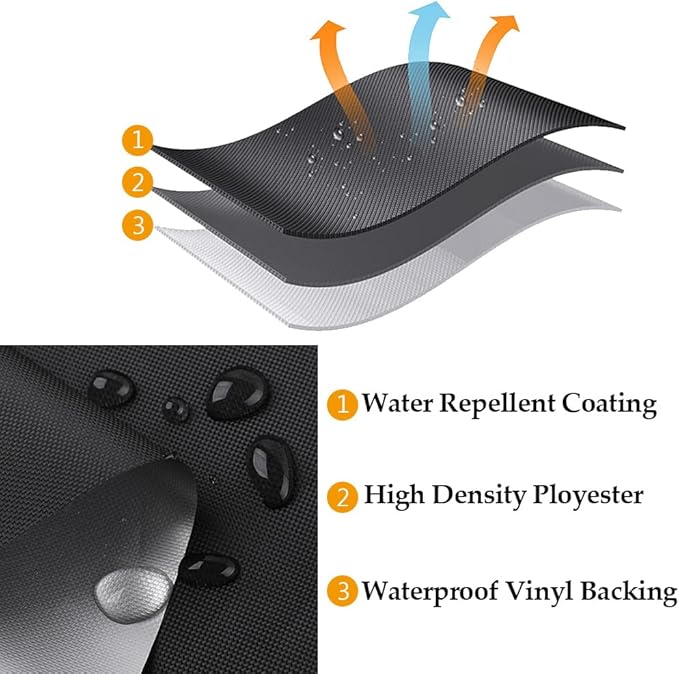 Short BBQ Grill Cover Lightweight Waterproof Outdoor Summer BBQ Gas Grill Covers 46 inches