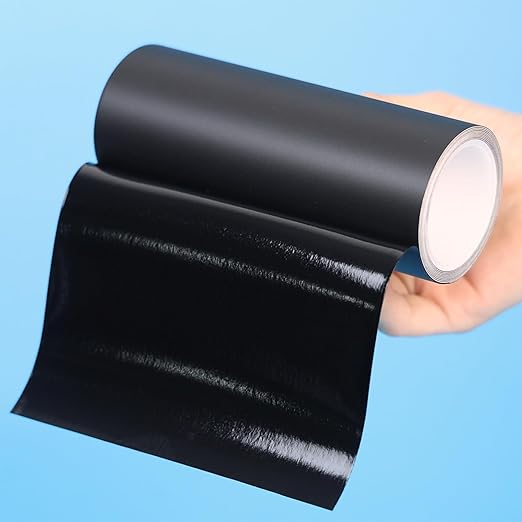 Heavy Duty Black Repair Tape for Tent, Leather, Tarp, Canopy, Awning and Boat Cover, Waterproof Inflatable Repair Patch Kit for Bounce House, Pool, Duct, Outdoor, 5 Inch x 5FT