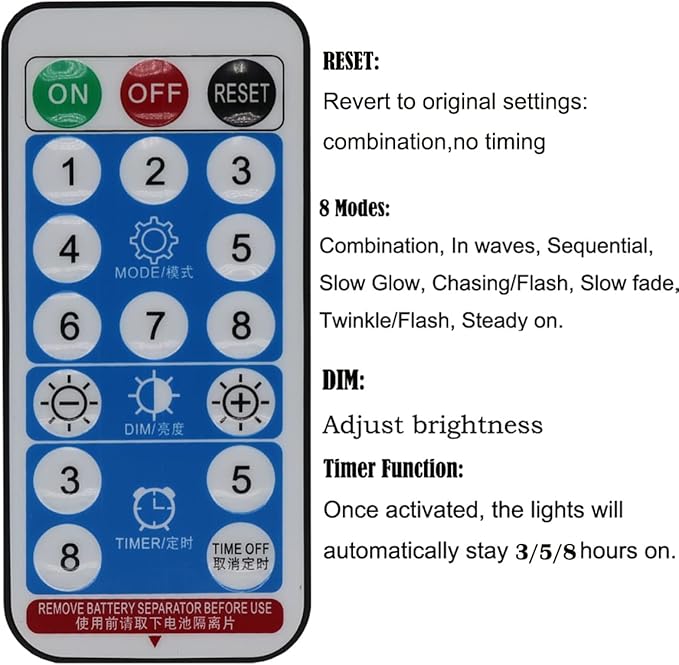 10 Pcs Total 600 LED Firework Copper Wire Lights, Fairy Twinkle Lights Solar String Lights 8 Modes Waterproof Starburst Lights for Christmas, Birthday, Bedroom, Corridor Patio, Wedding