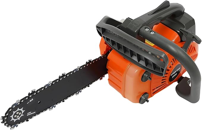 Gasoline Chainsaw, 25.4CC 2-Stroke 900W 12 Inch Gas Powered Chainsaw Handheld Gasoline Chainsaws Single Cylinder Air-cooled Cordless Petrol Chain Saws for Wood Cutting Tree Stump Trimming
