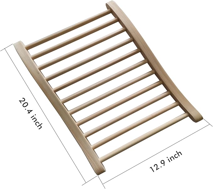 1 Pack Sauna Backrest Infrared Wooden Sauna, Traditional Sauna