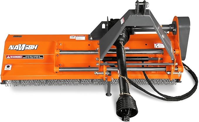 68'' PTO Flail Mower with Hydraulic Side Shift 3 Point 30-60hp, NAM68H