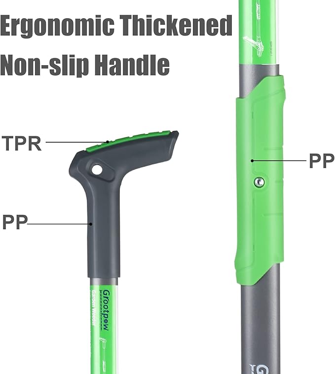 WP5 Weed Puller Tool, Stand Up Dandelion Weeder with 40" Handle, 3 Claws & Fiberglass Foot Pedal, Weeding Tool Made with Cast-Iron, Easily Remove Weeds Without Bending or Kneeling