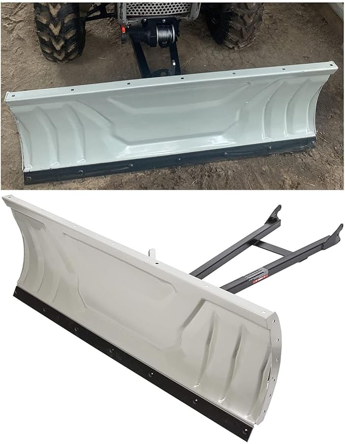KUAFU Snow Plow Blade Universal Kit Steel Adjustable 48" Complete Universal Kit Package Compatible with ATV Honda Kawasaki Polaris Aeon Crossland Arctic-Cat Alterra (You Will get 2 Packages)
