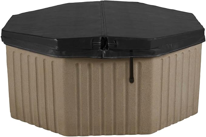AquaLife Invi 5-Person Hot Tub with 11 Hydro Jets, LED Lighting & Insulated Cover – Non-Lounger Spa for Relaxation & Therapy