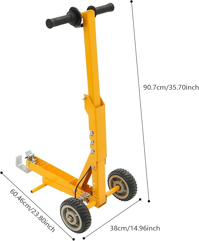 800LBS Zero Turn Mower Lift, Heavy Duty Q235 Steel Lawn Mower Jack, Foot Pedal Operated Lawn Mower Lift Jack for Lawn Mowers/Tractor Repair