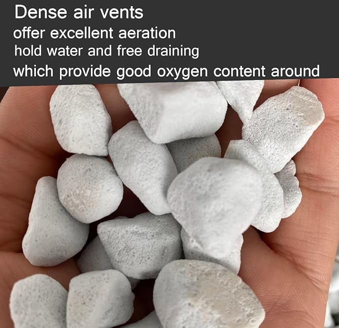 Voulosimi Horticultural Organic Perlite Soil Amendment for Plants and Enhanced Drainage Enhanced,Indoor & Outdoo (15QT, 3/4 inch)