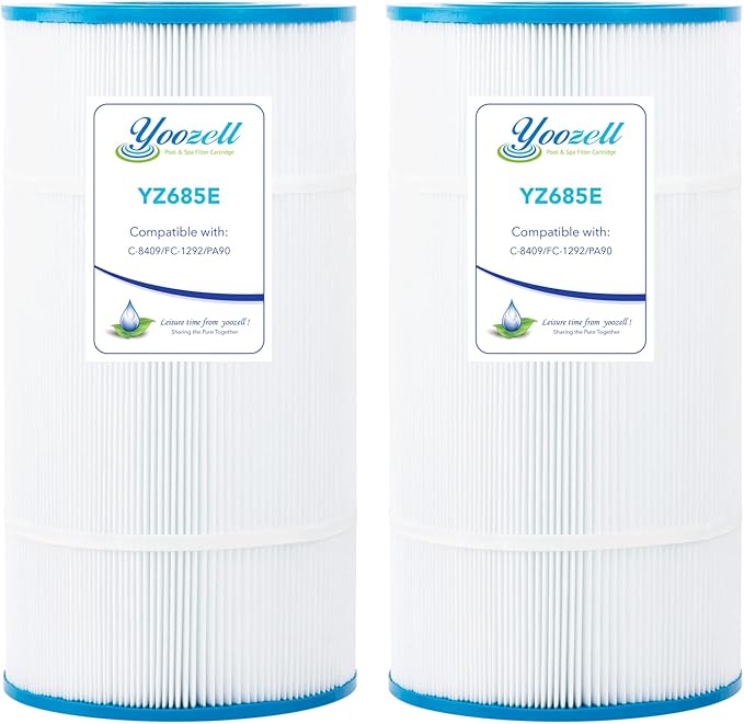 YZ685E. Swimming Pool Replacement Filter Replaces for Unicel C-8409 90Sq.ft FC-1292 PA90 Hayward CX900RE Darlly 80951 2Pack