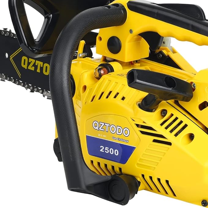 Top-Handle-Chainsaw-Gas-Powered - 12 Inch Chain Saws, Portable Little Saw Lightweight 25.4CC 2-Stroke for Trees Wood Cutting