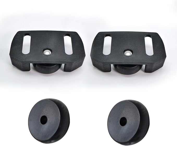 490-241-0038 Rolling Skid Shoes for Snow Blower Fit for 2-Stage and 3-Stage Snow Throwers Compatible with Craftsman, MTD, Cub Cadet, Troy-Bilt, Ariens, and More Includes Hardware Kit & Plastic Wheels
