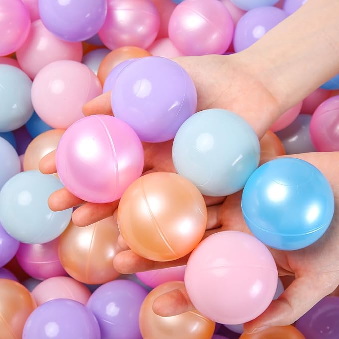 TRENDPLAY Plastic Balls for Ball Pits - Hollow Balls- Safe and Exciting Playtime - Perfect for Baby Pools, Birthday Party Decoration