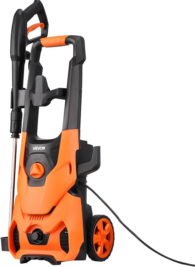 VEVOR Electric Pressure Washer, Max 4200 PSI and 2.8 GPM, High Power Pressure Cleaning Machine with 4 Quick Connect Nozzles and a Foam Cannon, Ideal for Cars/Fences/Driveways/Patios/Home Cleaning