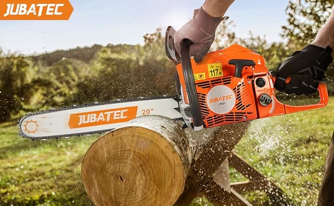 56.5cc Gas Chainsaw 20 Inch Bar Power Chain Saws Gas Powered Chainsaws 2 Stroke Handed Petrol Gasoline Chain Saw for Trees Wood Garden Farm Home Use Cutting