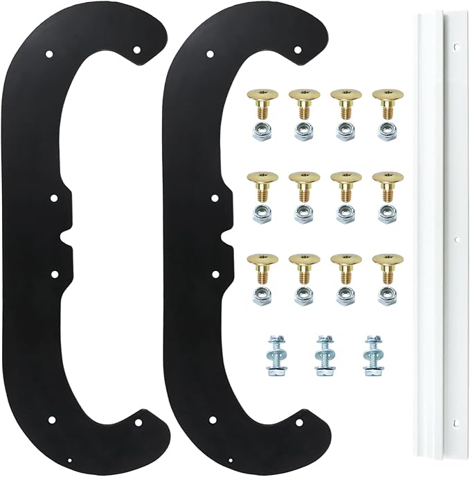 2 Pack 117-7700 Snow Blower Paddles with 117-7717 Scraper Blade for Toro Power Clear 180 418ZE 418ZR 518ZE 518ZR 18 inch Toro CCR Powerlite 38272 38472 38282 38273 38283 38473 Snow Throwers
