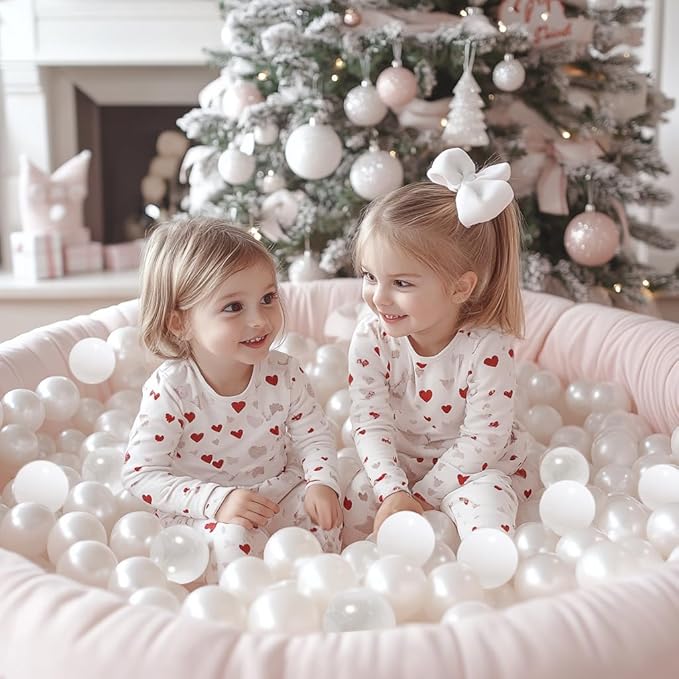 TRENDPLAY Plastic Balls for Ball Pits 2.2 Inch, Pack of 50 100 200 500 Hollow Balls, Perfect for Toddler Baby Pools,Party,Festival Decoration
