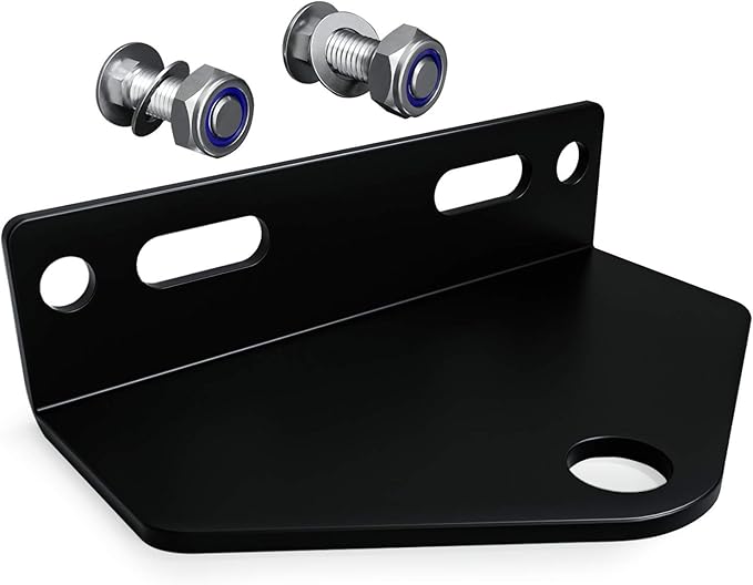 Universal Zero Turn Lawn Mower Trailer Hitch 5 Inch Heavy Duty Steel - Including Installation Hardware (Black)