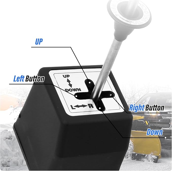 Snowplow Handheld Controller with Lift Control Cable, Fit for Western Snowplow, OE SAM 1314000, Fisher 56018, A5795