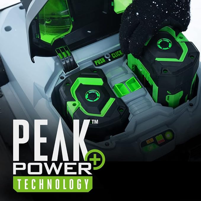 EGO POWER+ 21" Electric Snow Blower, Cordless Steel Auger, Includes (2) 56V 7.5Ah Batteries and Dual Port Charger - SNT2114