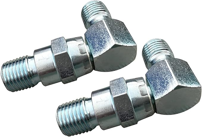 2 PCS 90 Degree Hydraulic Hose Swivel Elbows for Meyer Snow Plow Snowplow Blade 21855