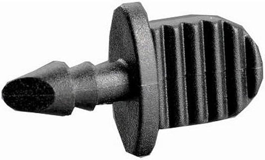 2 Pack (50 Total Fittings) Orbit 1/4 Inch Drip Barbed End Plug for Drip Irrigation Tubing - 25 Pack
